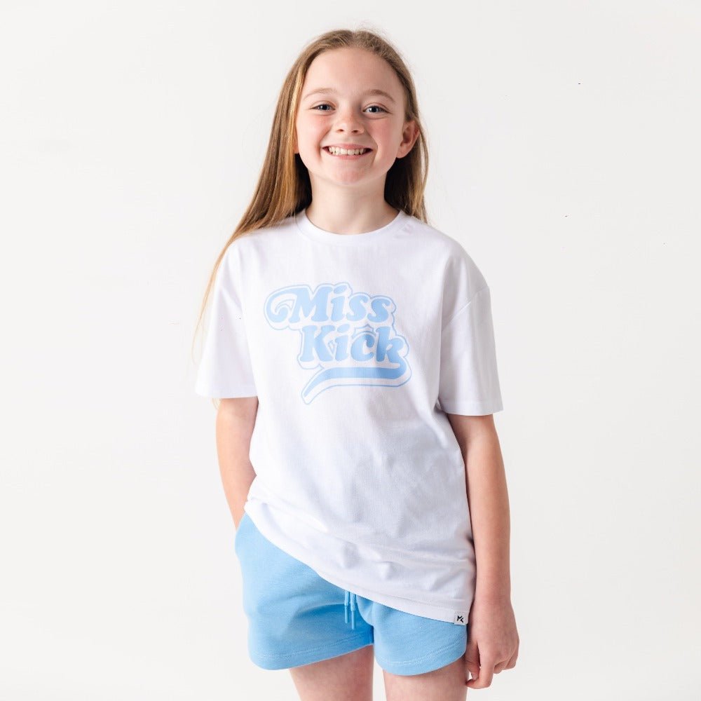 Girls Everyday Bold T-shirt - White - MISS KICK - #football#