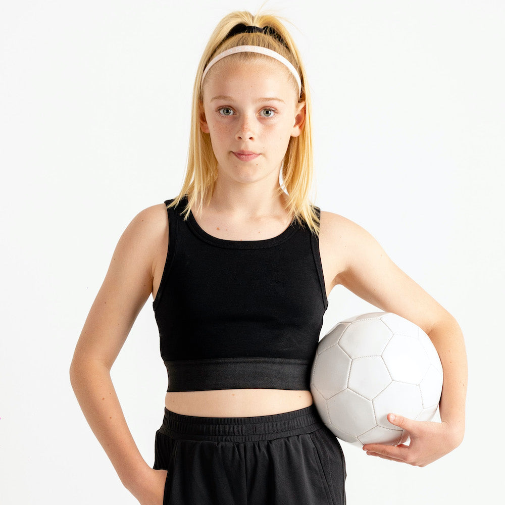 Annie Jnr Racer Top-Black