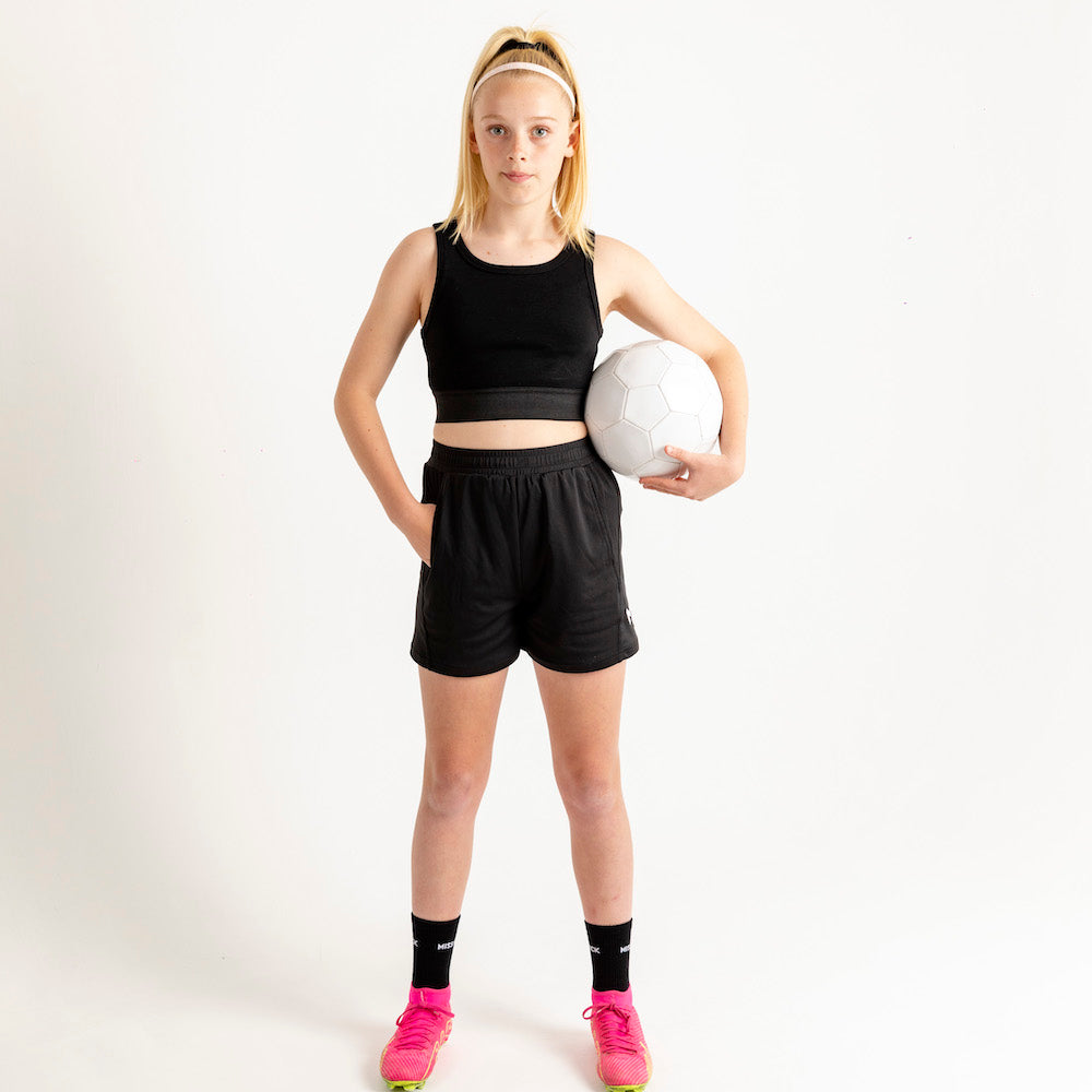 Annie Jnr Racer Top-Black
