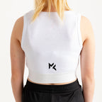 Annie Jnr Racer Top-White