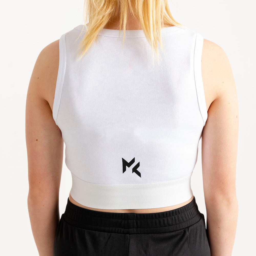 Annie Jnr Racer Top-White