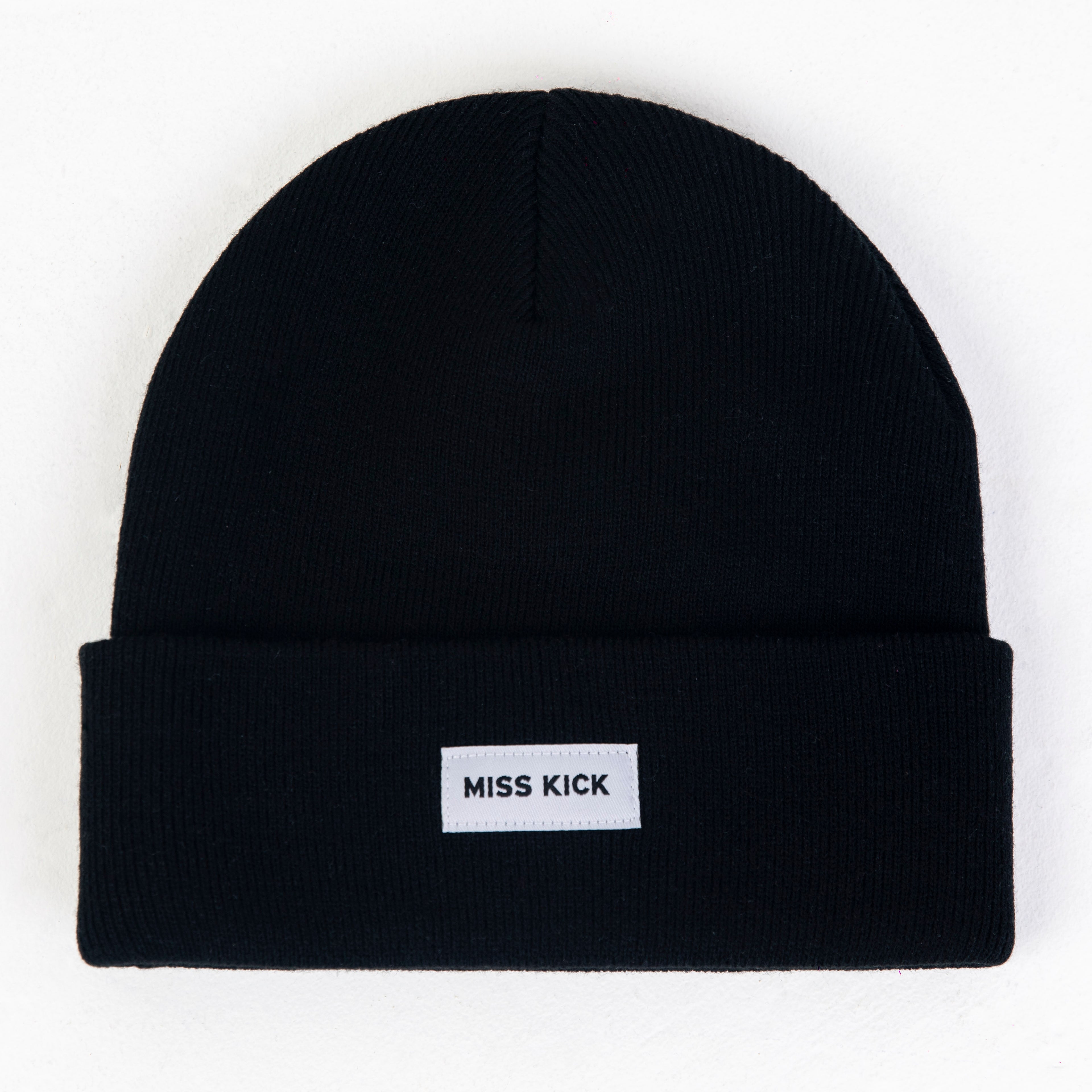 Miss Kick Beanie Hat - Black