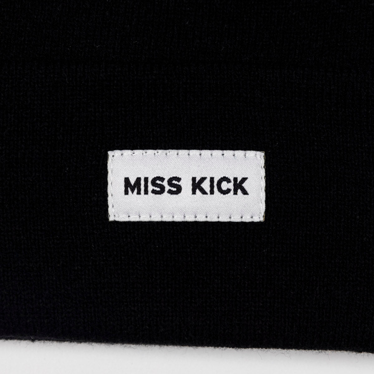 Miss Kick Beanie Hat - Black