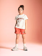 Courtney T-Shirt - Off White/Coral