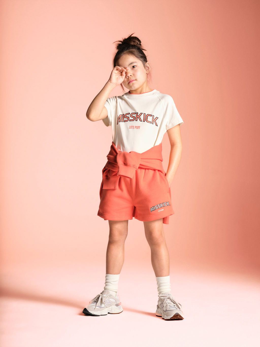 Courtney T-Shirt - Off White/Coral