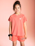 Isobelle T-Shirt - Coral/Off White