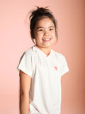 Isobelle T-Shirt - Off White/Coral