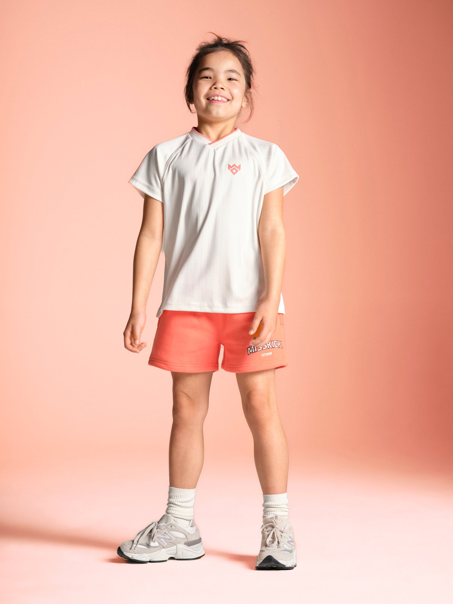 Isobelle T-Shirt - Off White/Coral