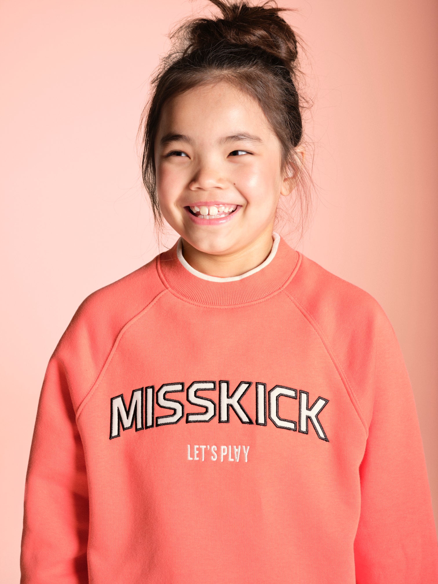 Lily Sweatshirt - Coral/Off White