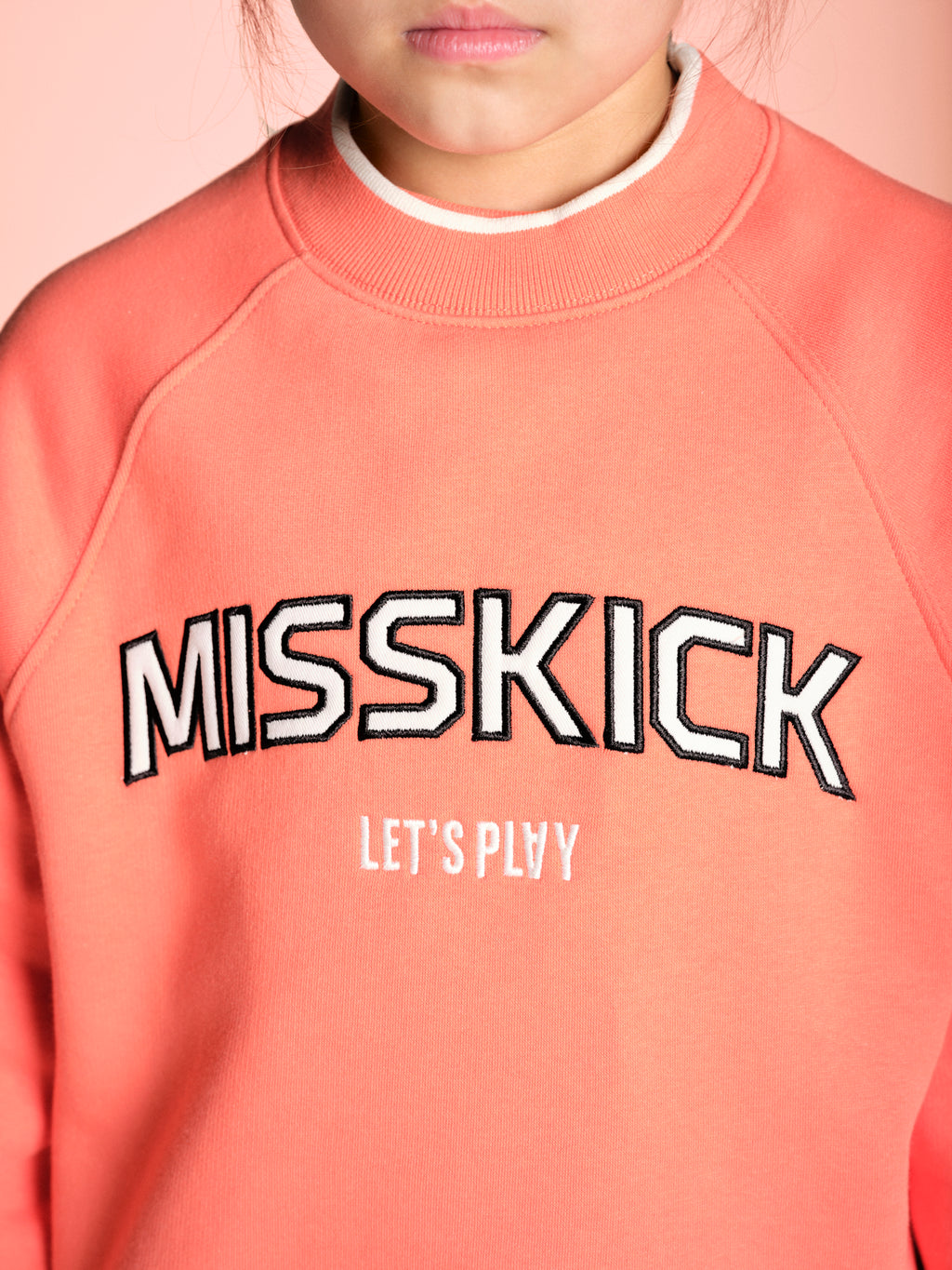 Lily Sweatshirt - Coral/Off White
