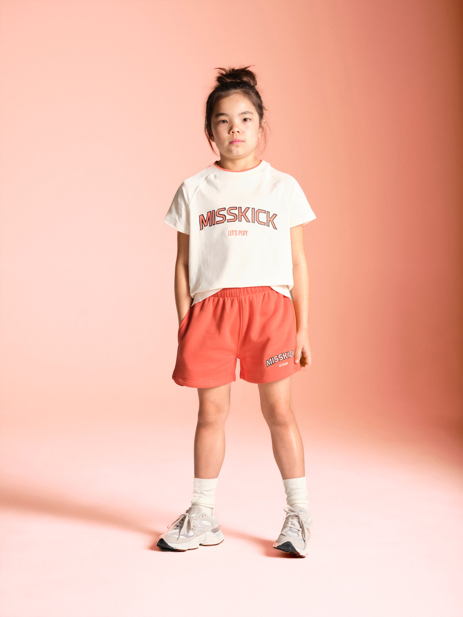 MissKick Willow Shorts Coral Front