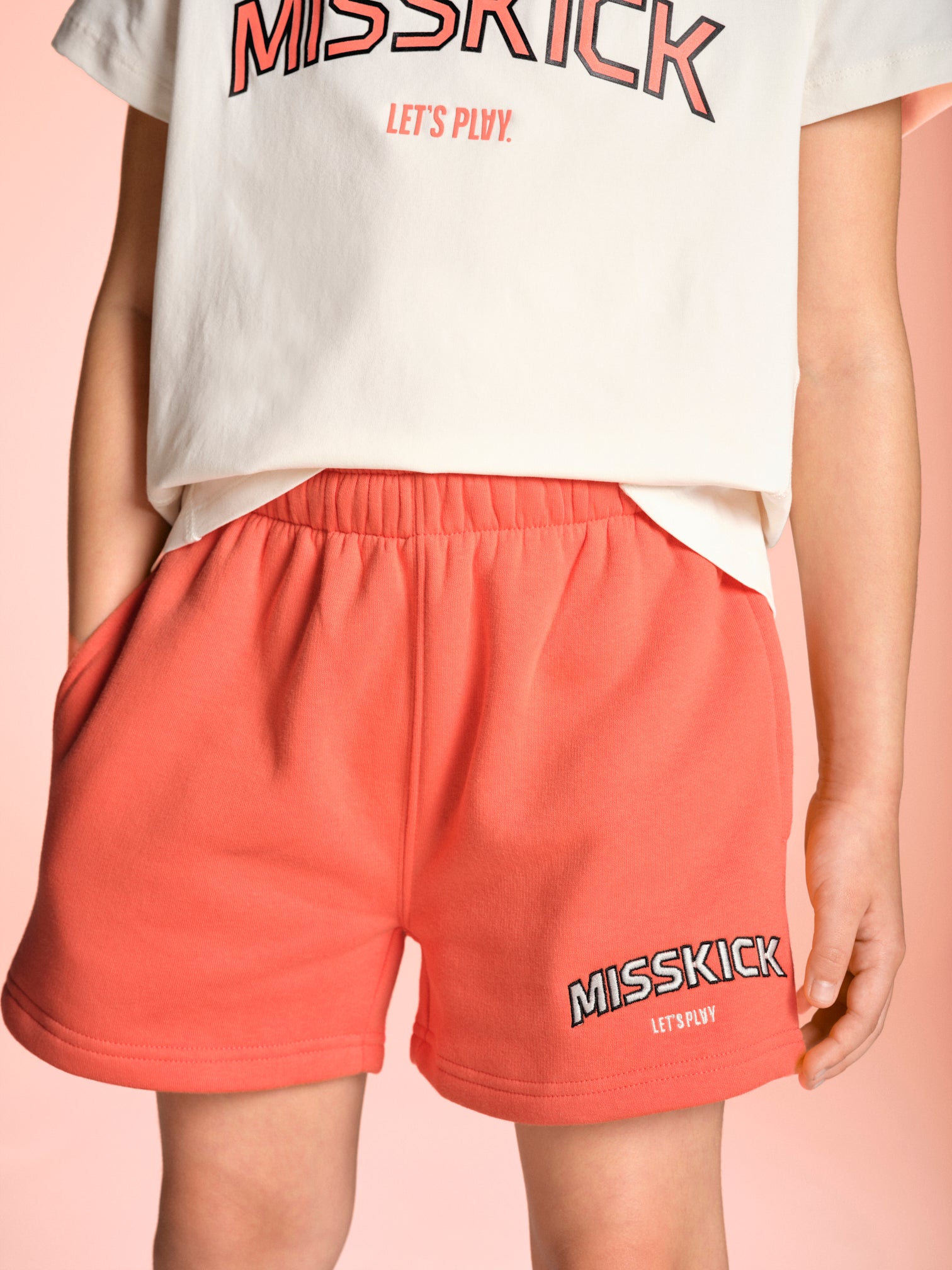Misskick Willow Shorts Coral Detail