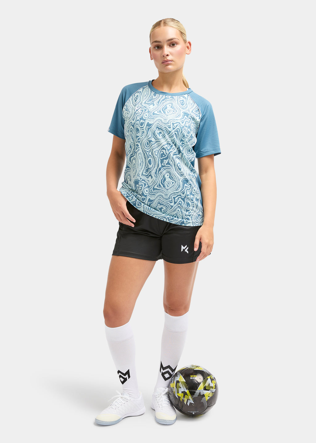 Laurel T-Shirt And Short Set Blue/Black