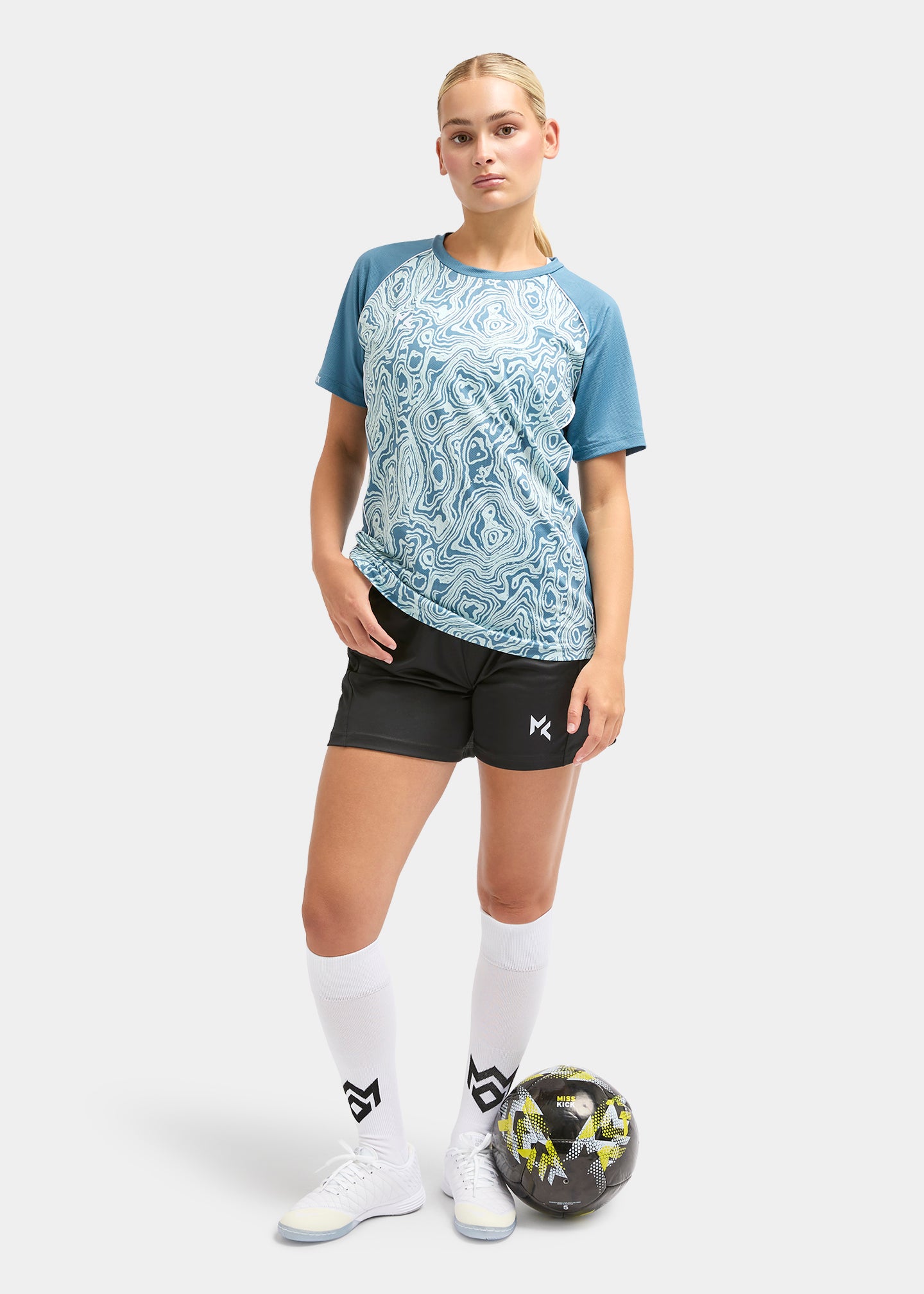 Laurel T-Shirt And Short Set Blue/Black