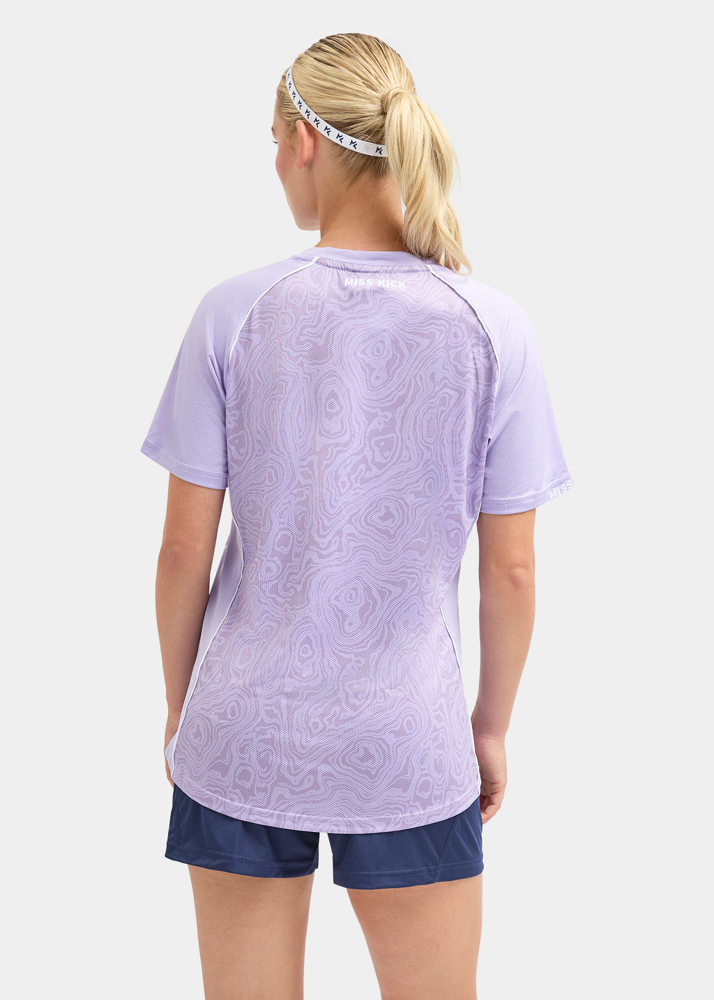 Laurel T-Shirt And Short Set Lavender/Navy