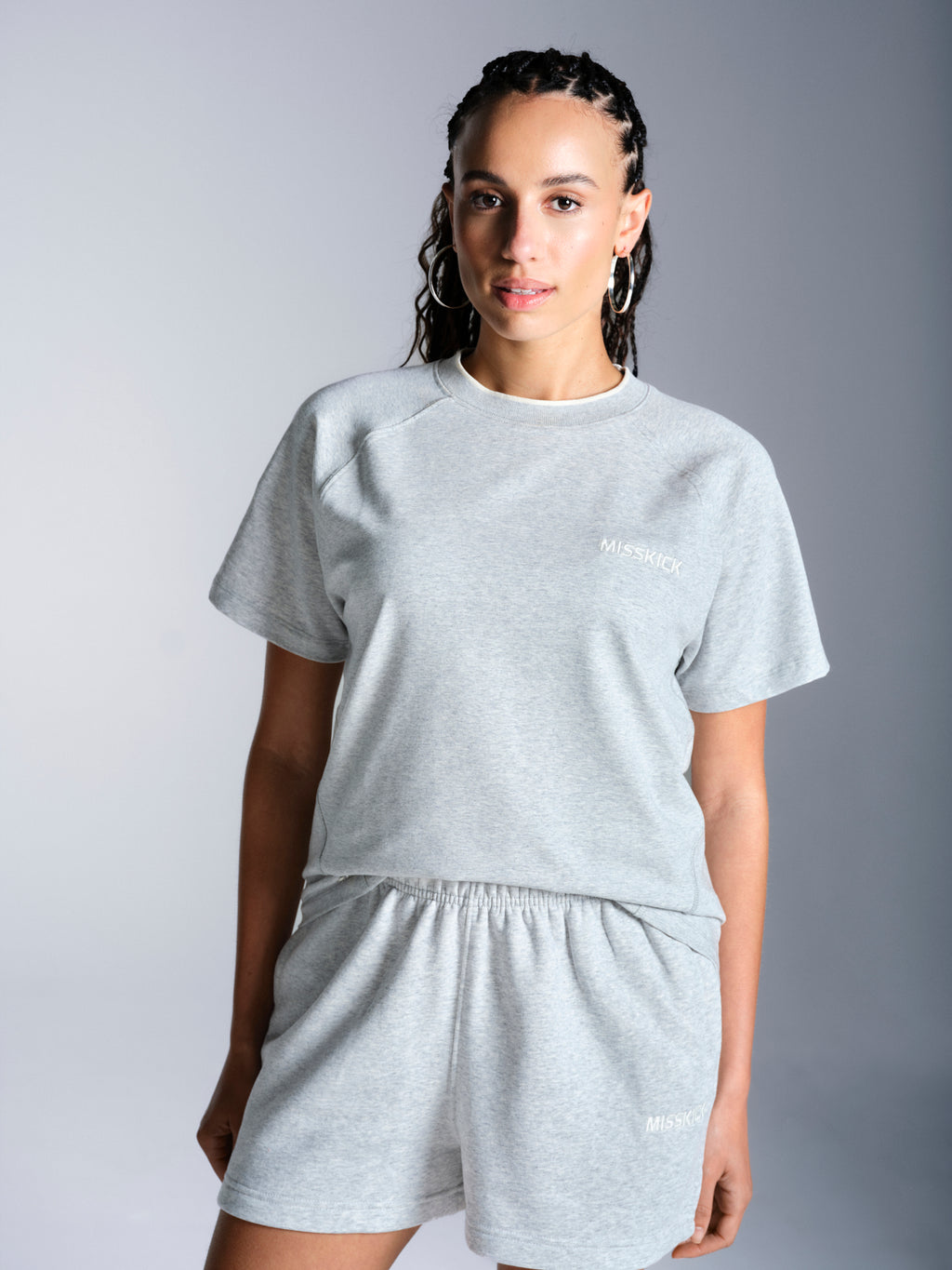 Arbitro T-Shirt - Light Grey Marl/Off White