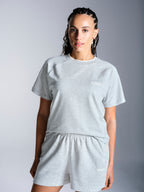 Arbitro T-Shirt - Light Grey Marl/Off White