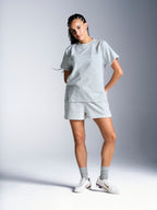 Arbitro T-Shirt - Light Grey Marl/Off White
