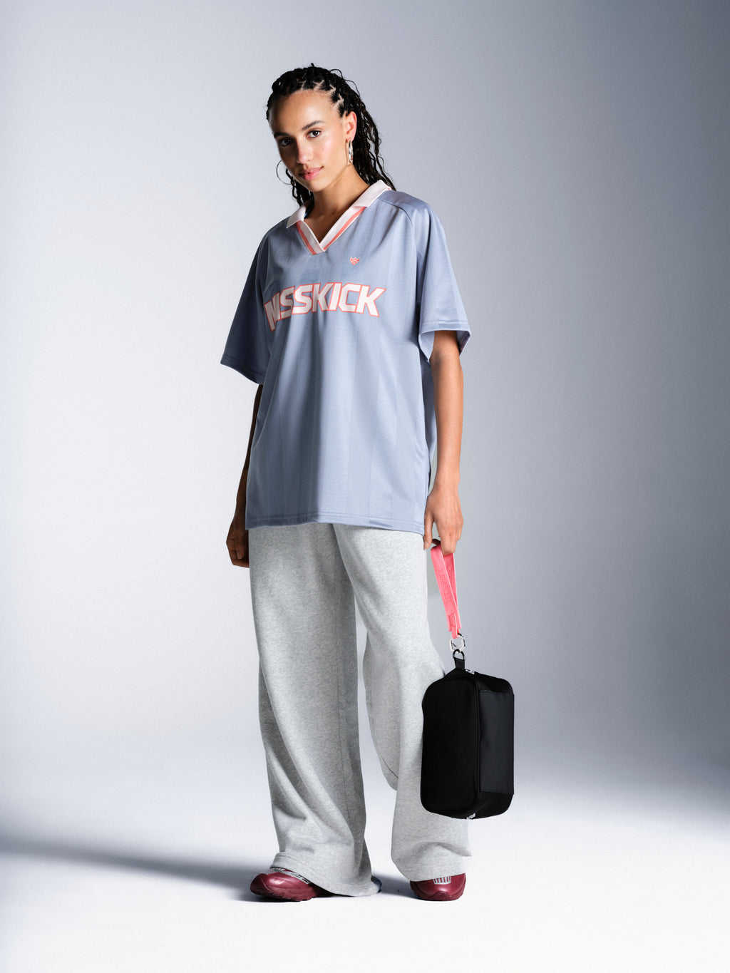Kayla Football Jersey - Dusky Blue