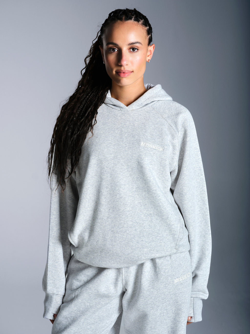 Misskick Medias Hoody grey front