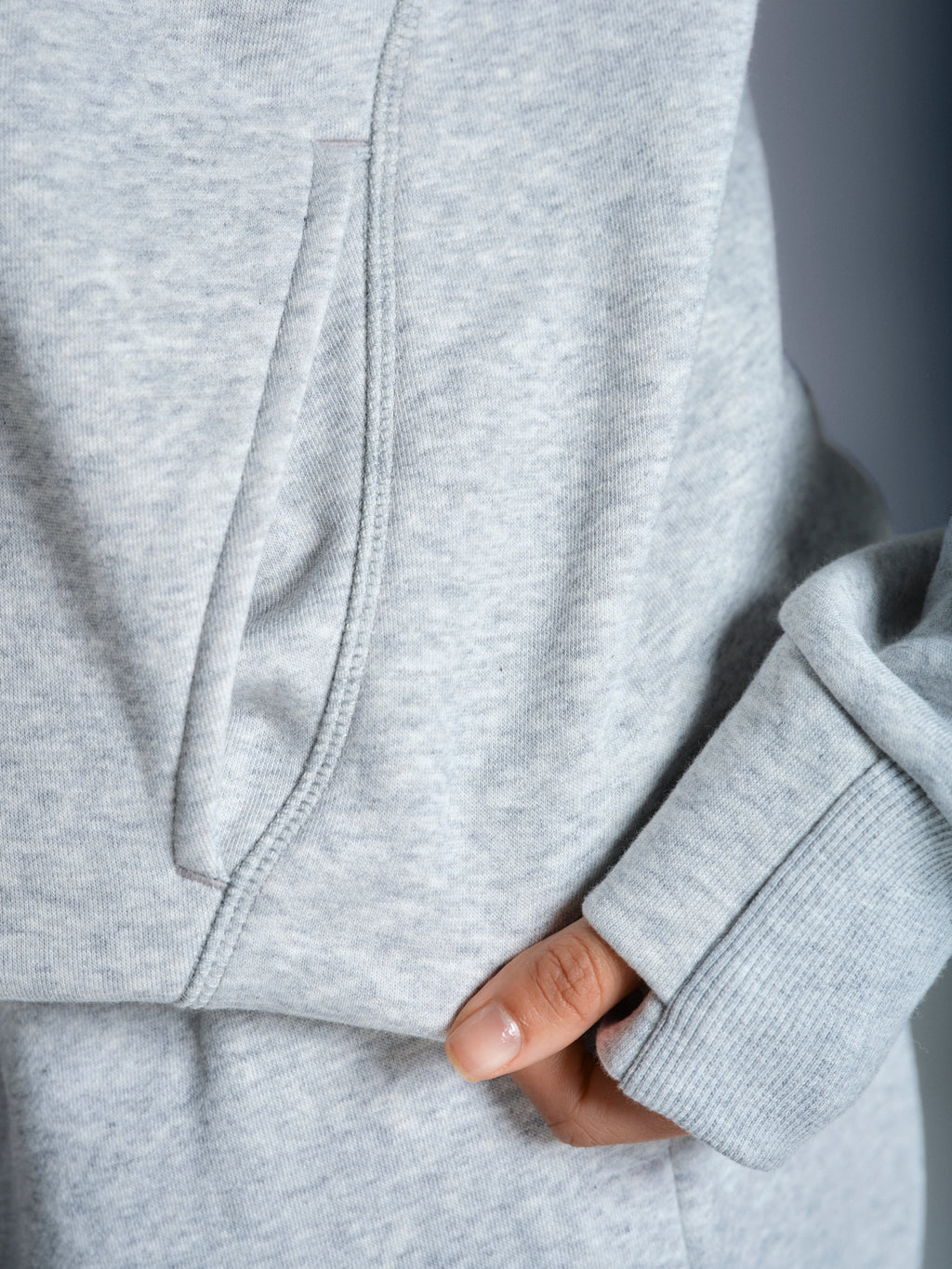 Misskick grey hoodie thumb details 