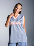 Reece Football Vest - Dusky Blue