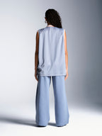 Reece Football Vest - Dusky Blue