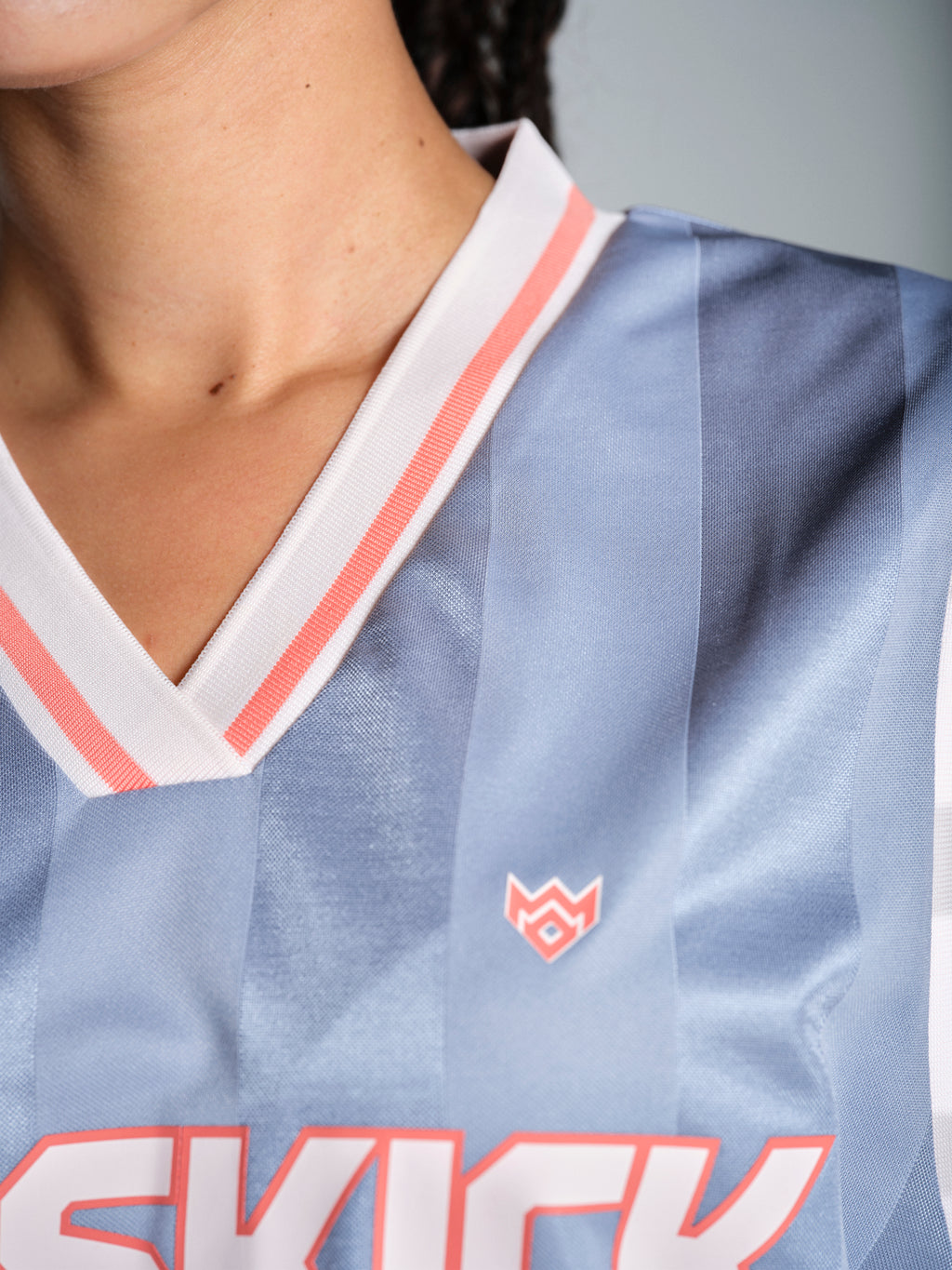 Reece Football Vest - Dusky Blue