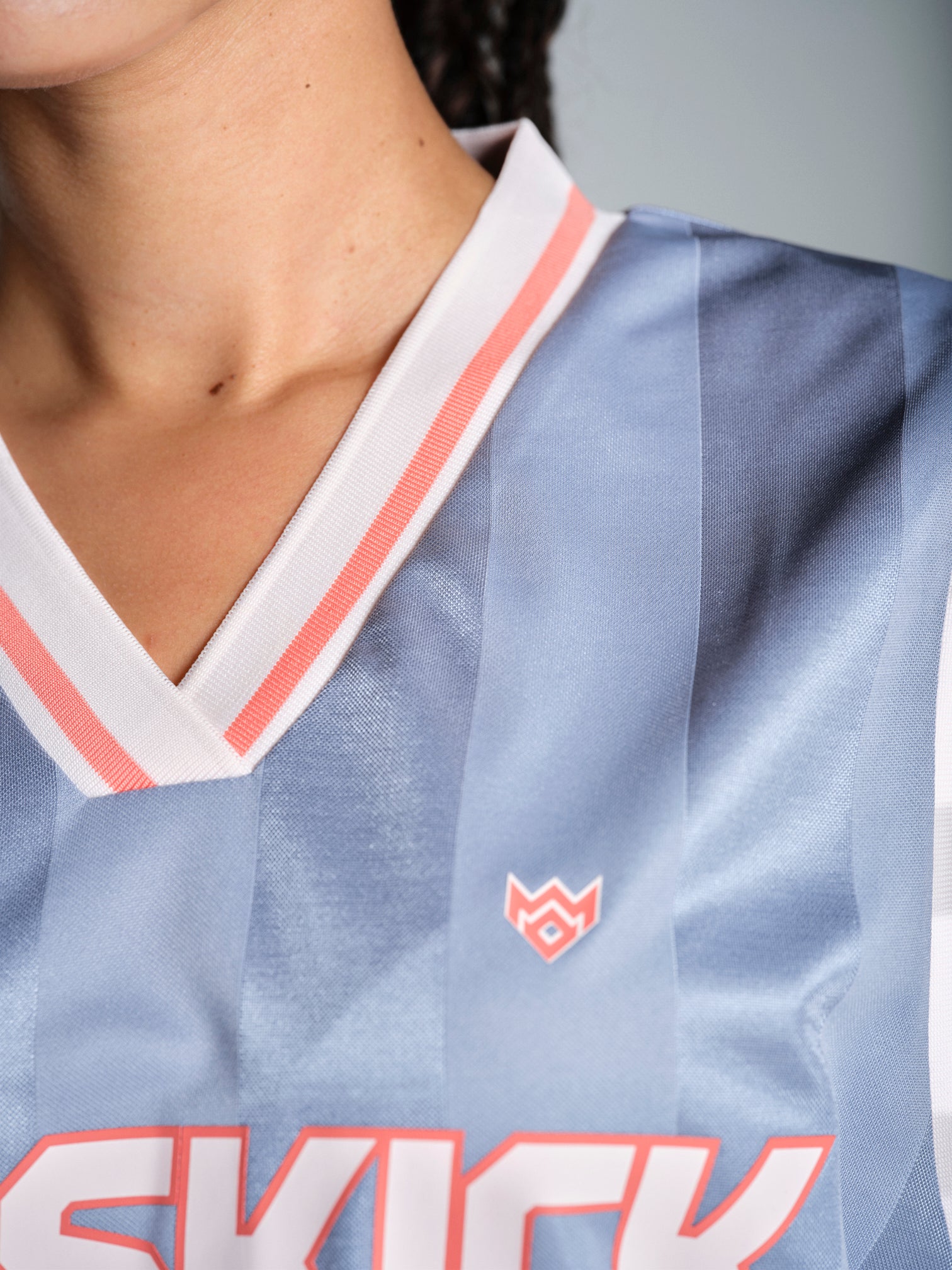 Reece Football Vest - Dusky Blue