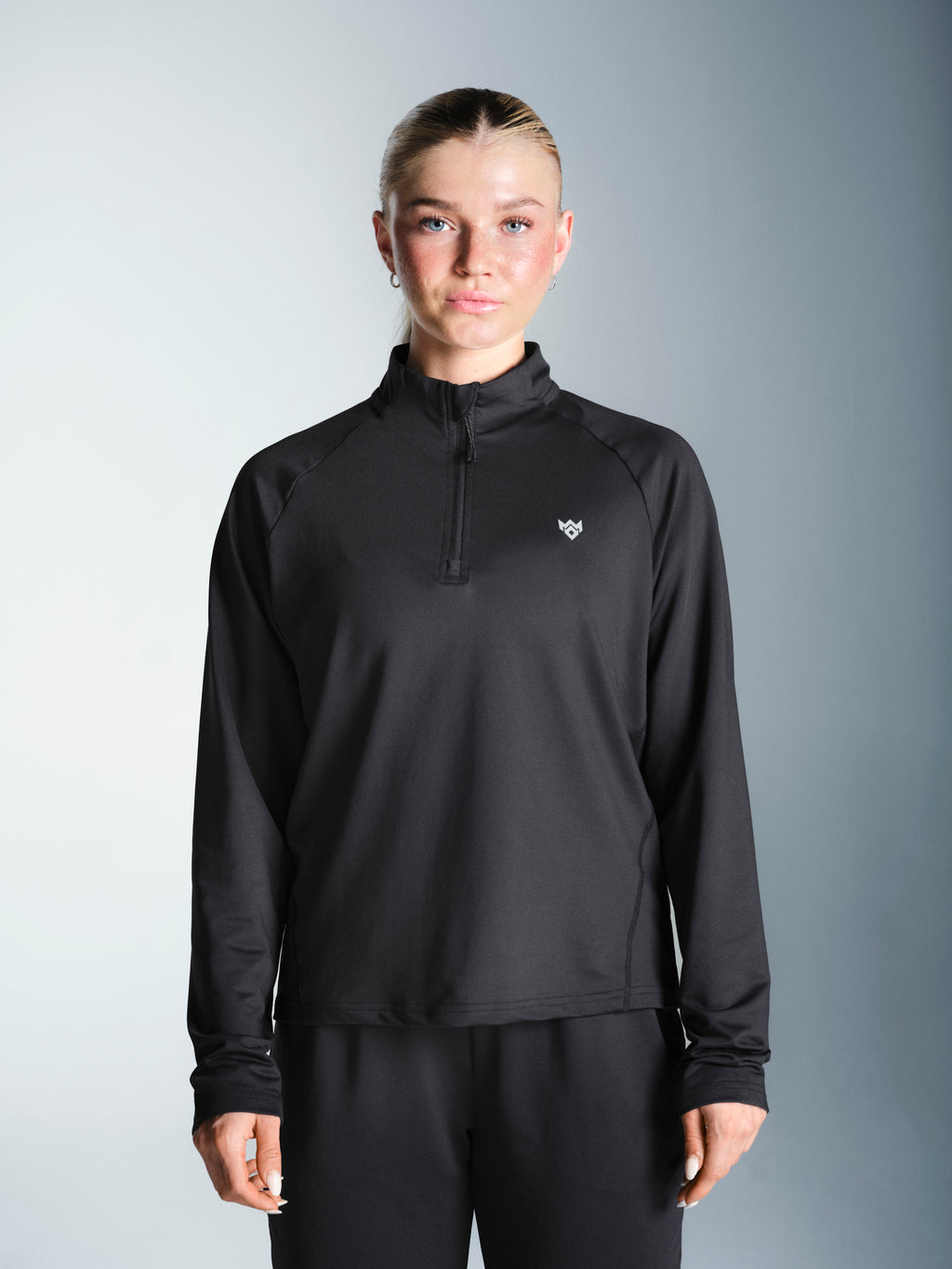 Calcia 1/4 Zip Top - Black