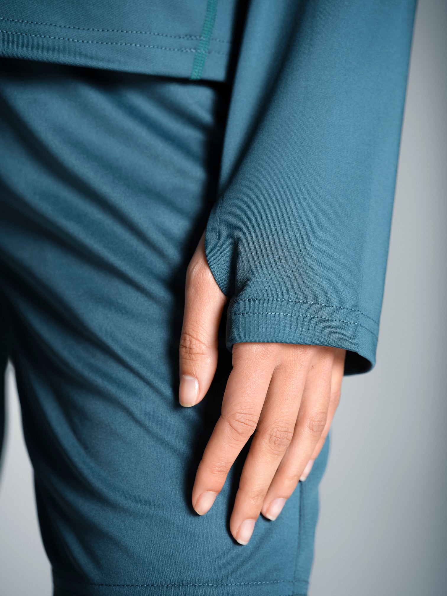 Calcia 1/4 Zip Top - Teal