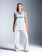 Jada Football Vest - Light Pink