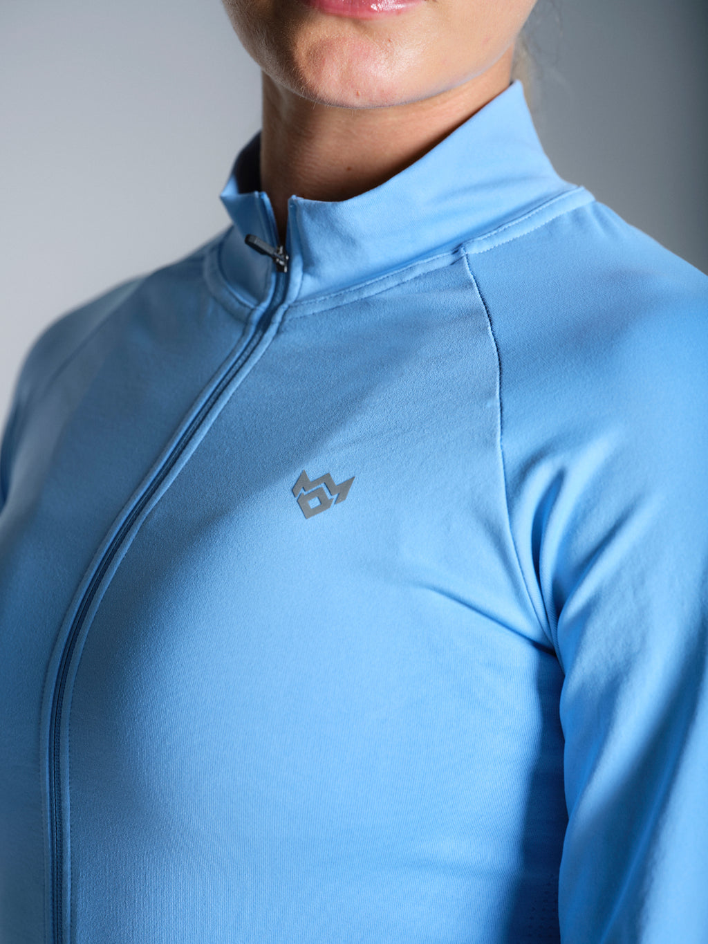 Misskick vittoria seamless full zip jacket blue logo detail