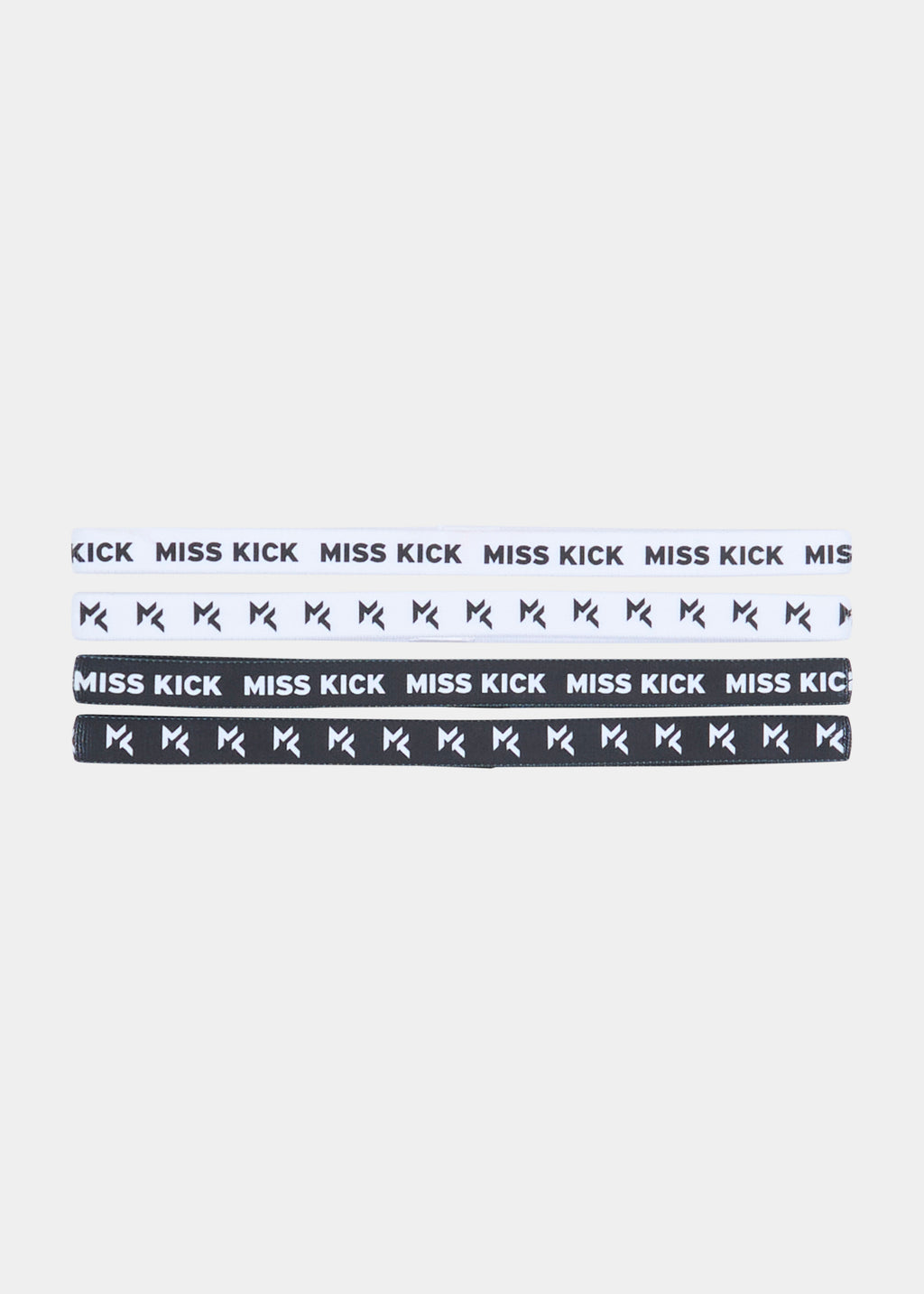 Jayne 4 pack Headbands Black/White
