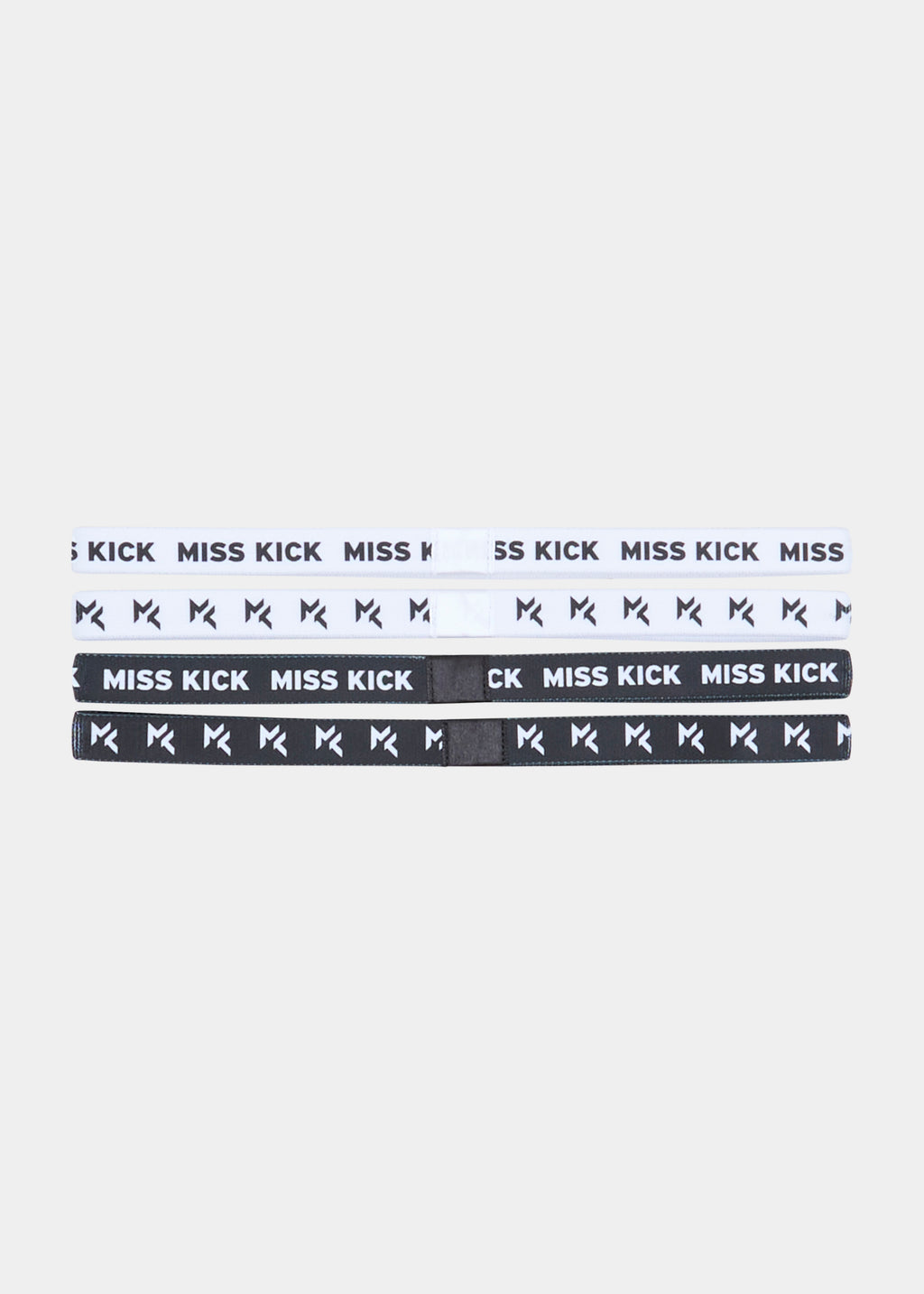 Jayne 4 pack Headbands Black/White