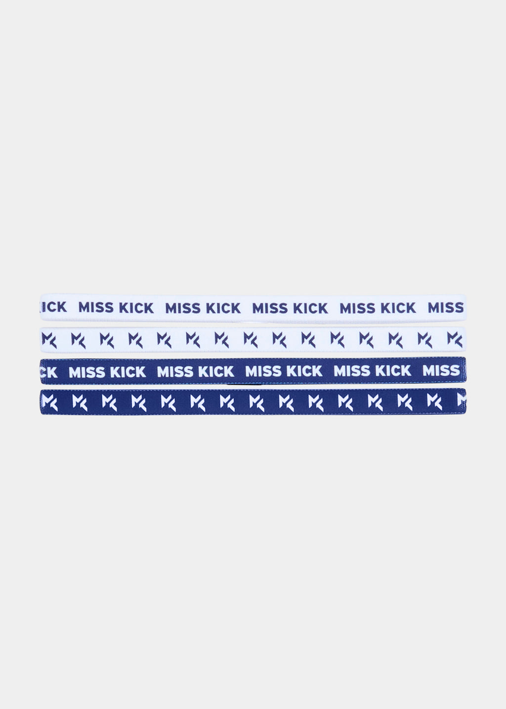 Jayne 4 pack Headbands Dark Blue/White