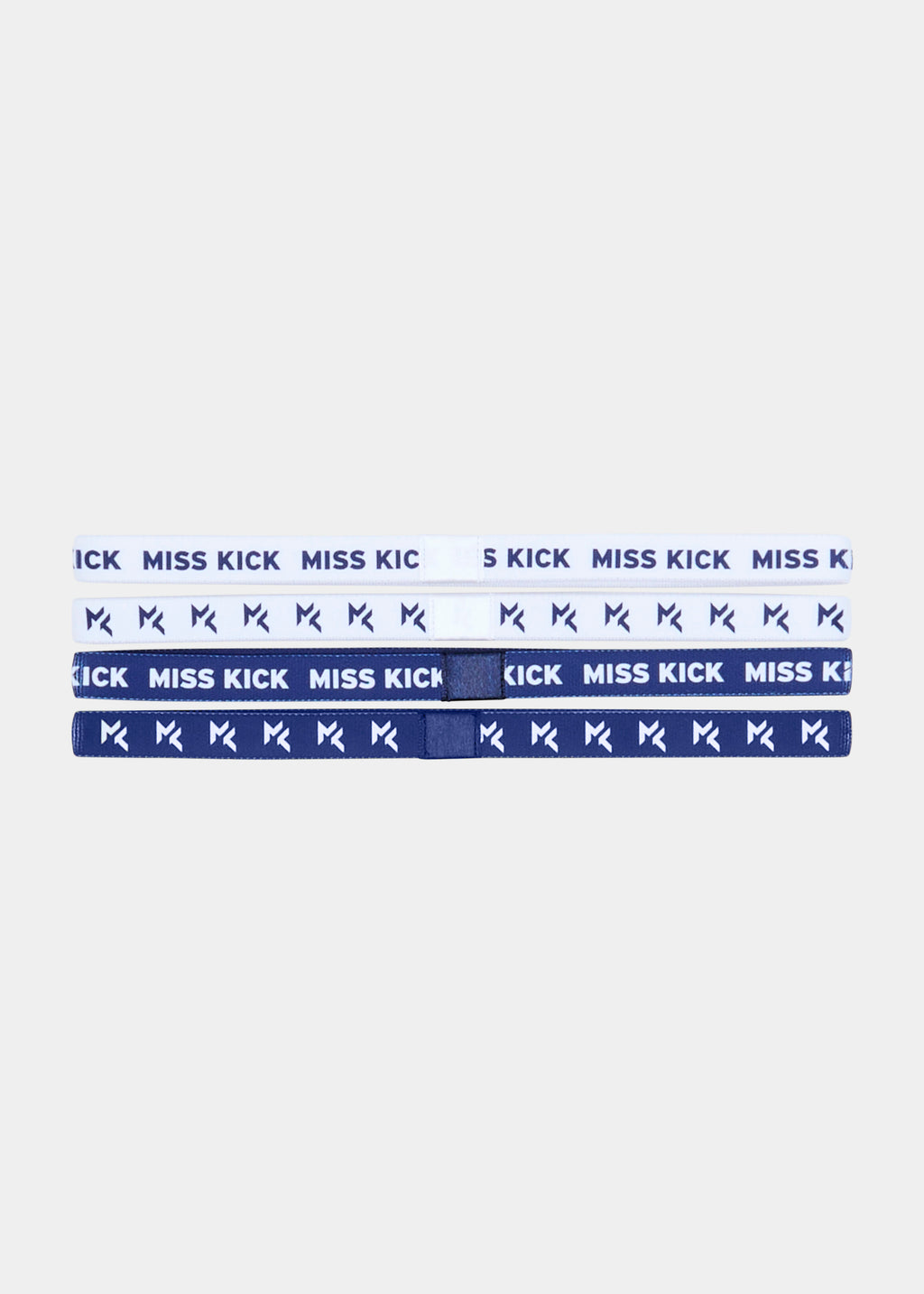 Jayne 4 pack Headbands Dark Blue/White
