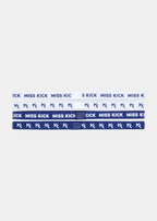 Jayne 4 pack Headbands Dark Blue/White