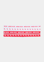 Jayne 4 pack Headbands Red/White