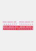 Jayne 4 pack Headbands Red/White