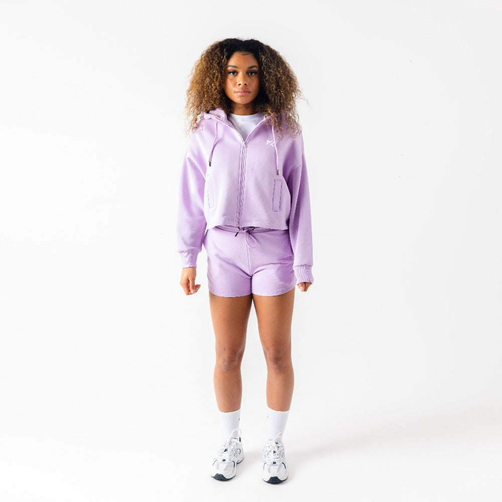 Women's Fleece Shorts Lilac