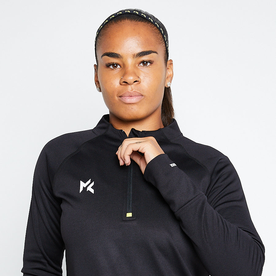 Womens half zip training top sales