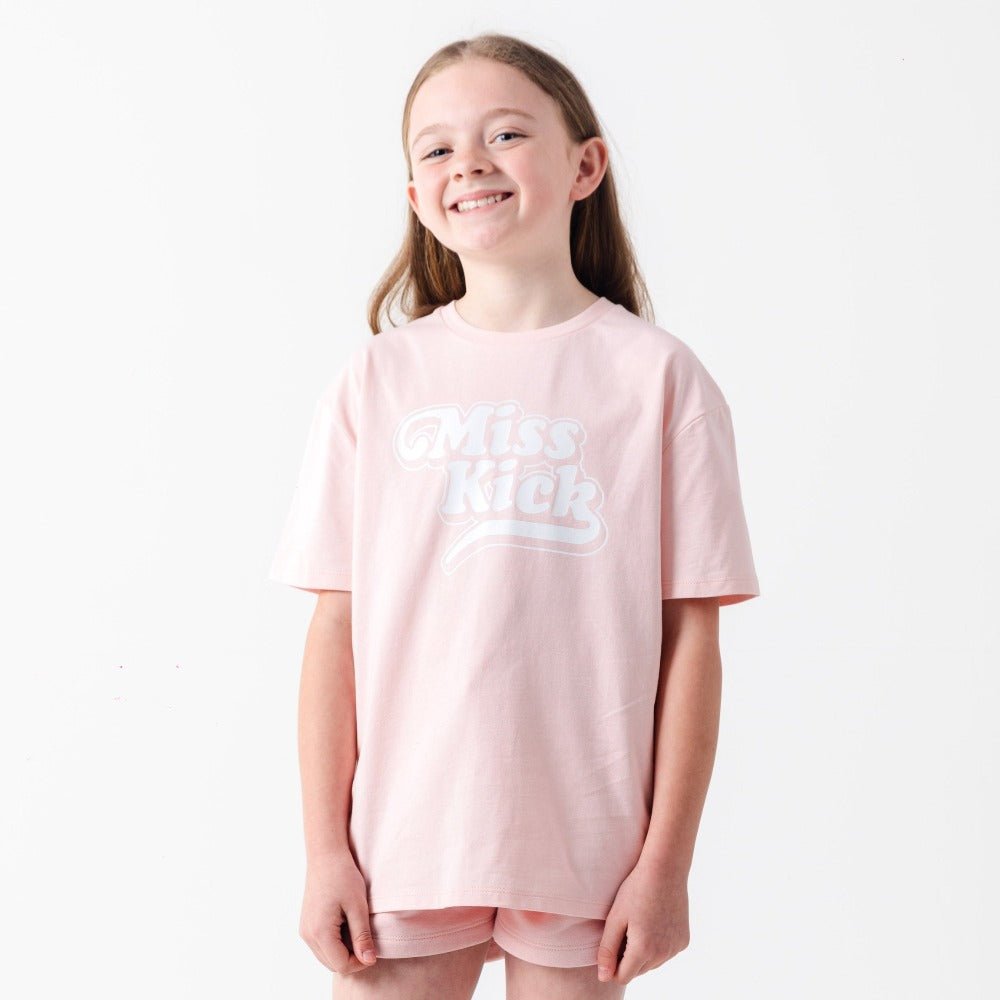 Girls Everyday Bold T-shirt - Blush - MISS KICK - #football#