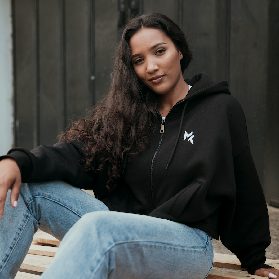 Kick like a girl top hoodie