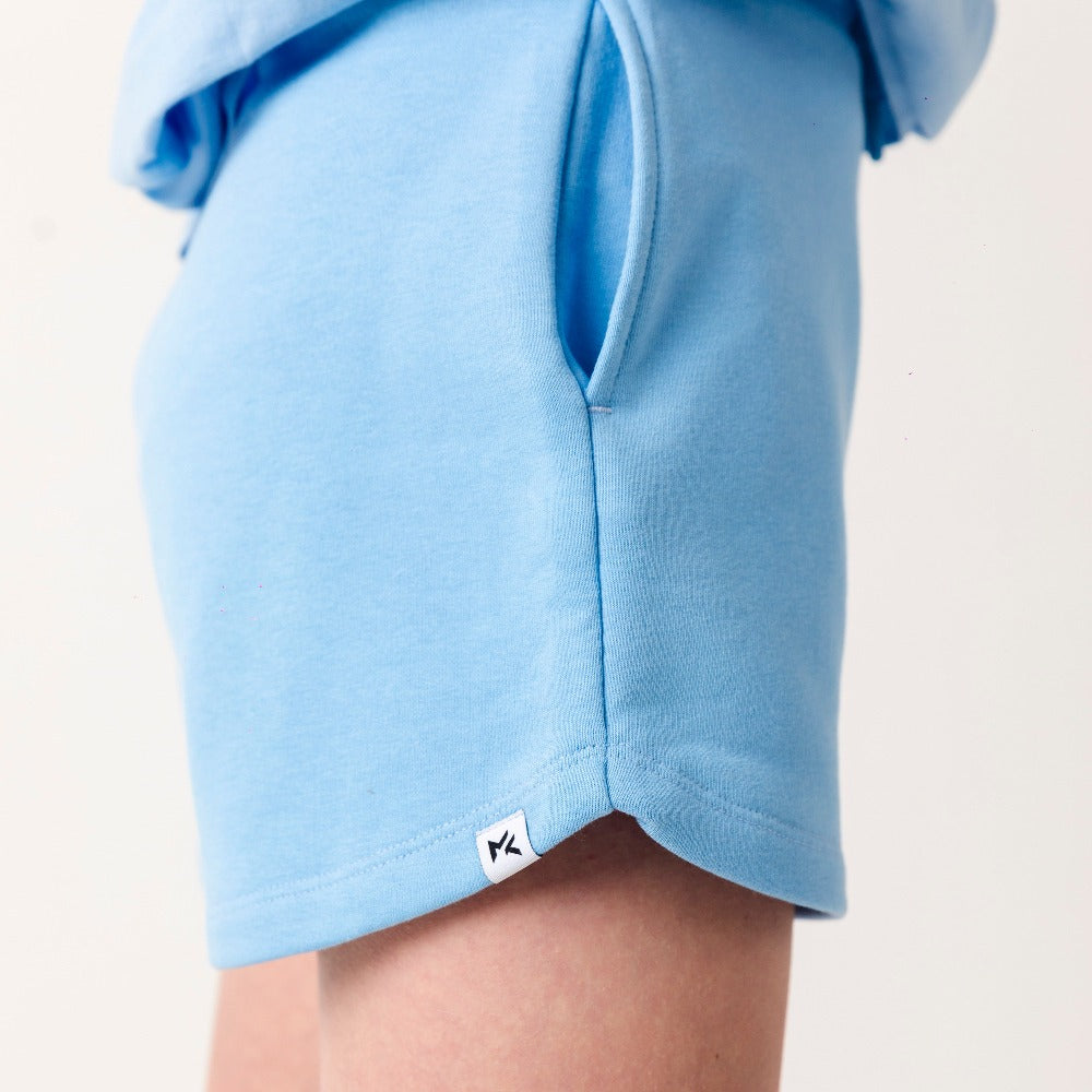 Girls Everyday Fleece Shorts - Sky Blue