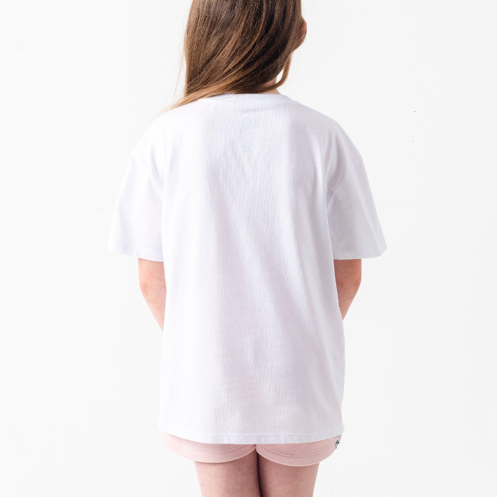 Girls Everyday Outline T-shirt - White